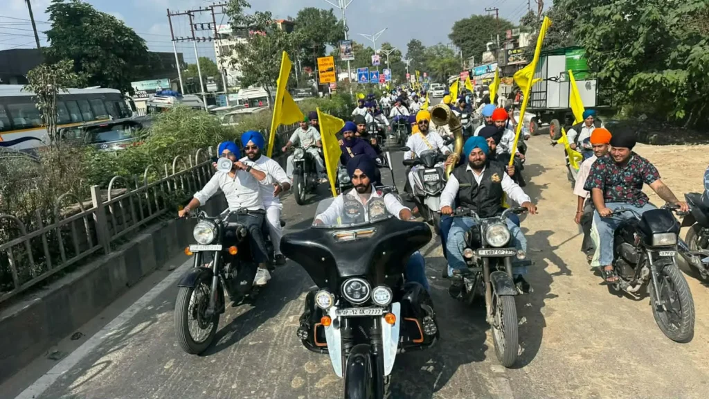 देहरादून गुरमत समागम आयोजन की विशाल बाइक रैली