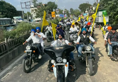 देहरादून गुरमत समागम आयोजन की विशाल बाइक रैली