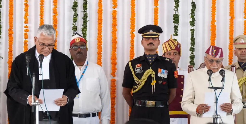 Dhal Singh Bisen Uttarakhand 9th Governor Oath 2026 ceremony at Lok Bhawan Dehradun.