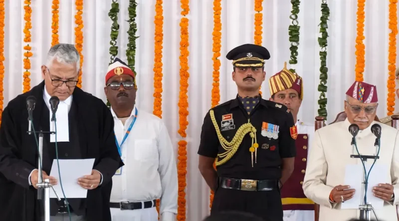 Dhal Singh Bisen Uttarakhand 9th Governor Oath 2026 ceremony at Lok Bhawan Dehradun.