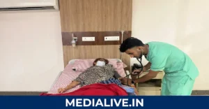 Rekha Arya in hospital under doctor care